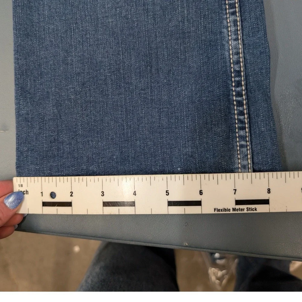 Wrangler‎ Bootcut Jeans Womens 7/8 x 32 Blue Medium Wash Stretch Denim 1009MWZJD